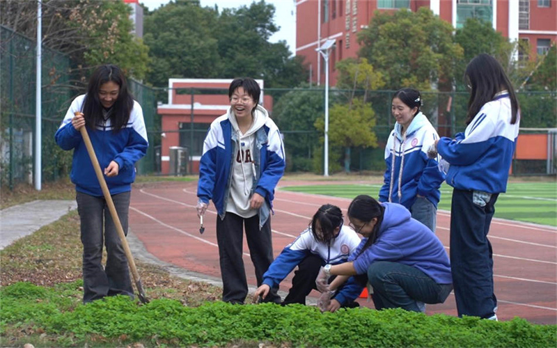 種花添彩，共繪校園新畫(huà)卷-我校團(tuán)委組織植樹(shù)